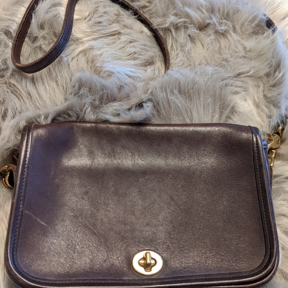 Vintage coach saddlebag and Rich Brown leather - Picture 5 of 7